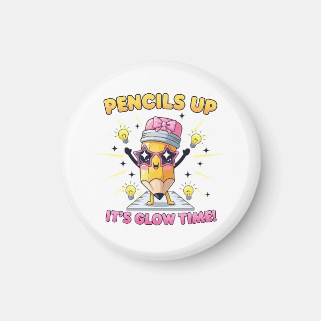 Pencils Up It's Glow Time Magnet (Framsidan)