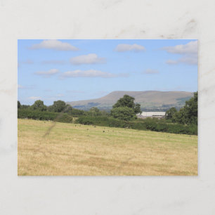 Pendle Backe Lancashire Vykort