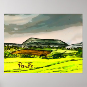 Pendle Backe Poster