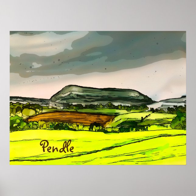 Pendle Backe Poster (Framsidan)