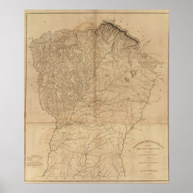 Pendleton District, South Carolina Poster (Framsidan)