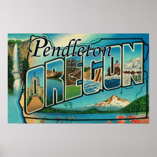 Pendleton, Oregon - Stora Brev Scenes Poster (Framsidan)