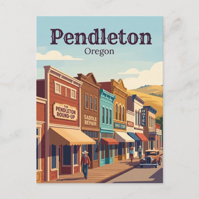 Pendleton, Oregon Vykort (Framsida)