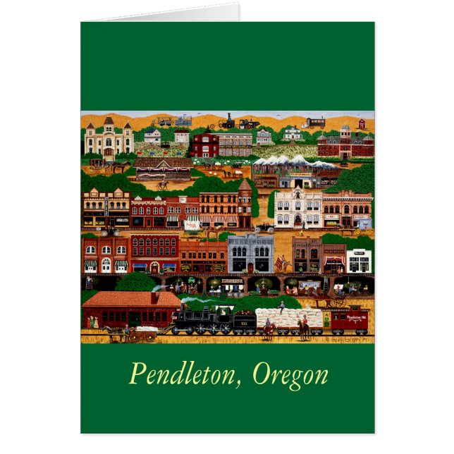 Pendleton ~ Vilda western Hälsningskort (Framsidan)