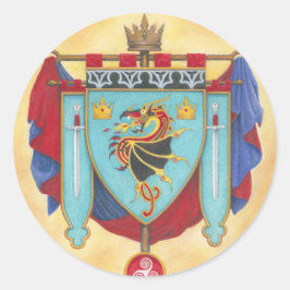 Pendragon Banner House Runt Klistermärke