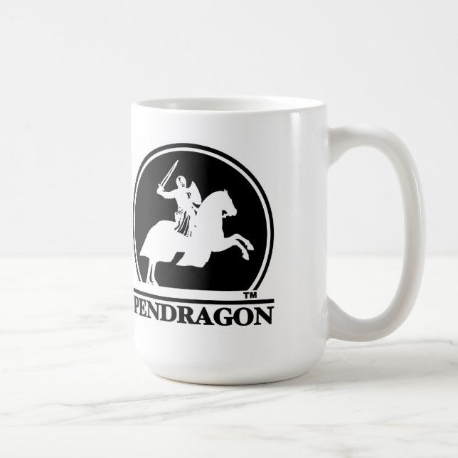 Pendragon föreställer logotypmuggar kaffemugg (Höger)