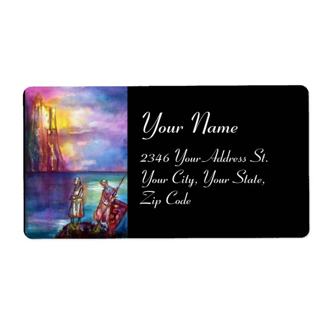 PENDRAGON Medieval Knight,Sjö Sunset,Fantasy Fraktsedel (Framsidan)