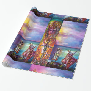 PENDRAGON Medieval Knight,Sjö Sunset,Fantasy Presentpapper