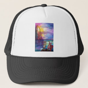 PENDRAGON Medieval Knight,Sjö Sunset,Fantasy Truckerkeps