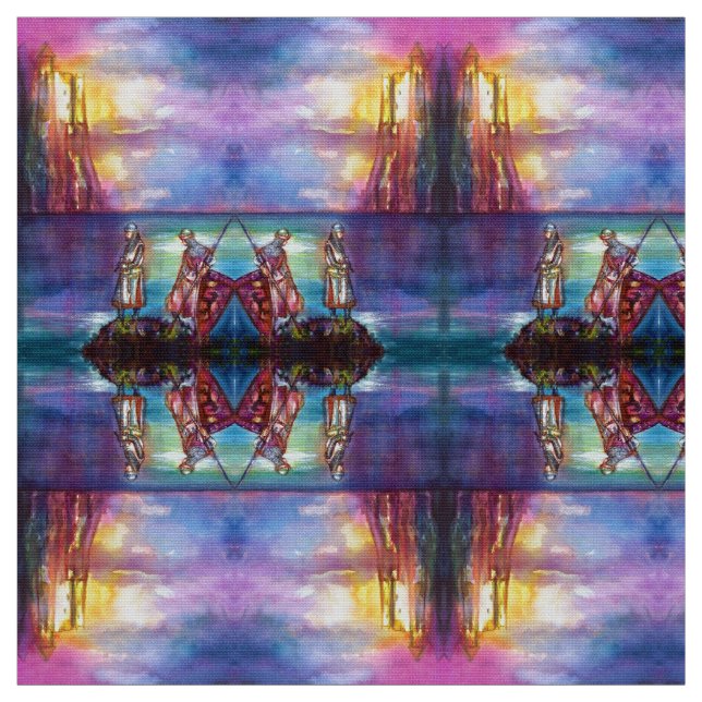 PENDRAGON Medieval Knight,Sjö Sunset,Fantasy Tyg (Prov)