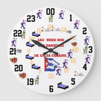 Pendul Humoristique des week end salsa Stor Klocka