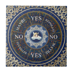 Pendulum Board Chart Divination Game Angel Blue Kakelplatta