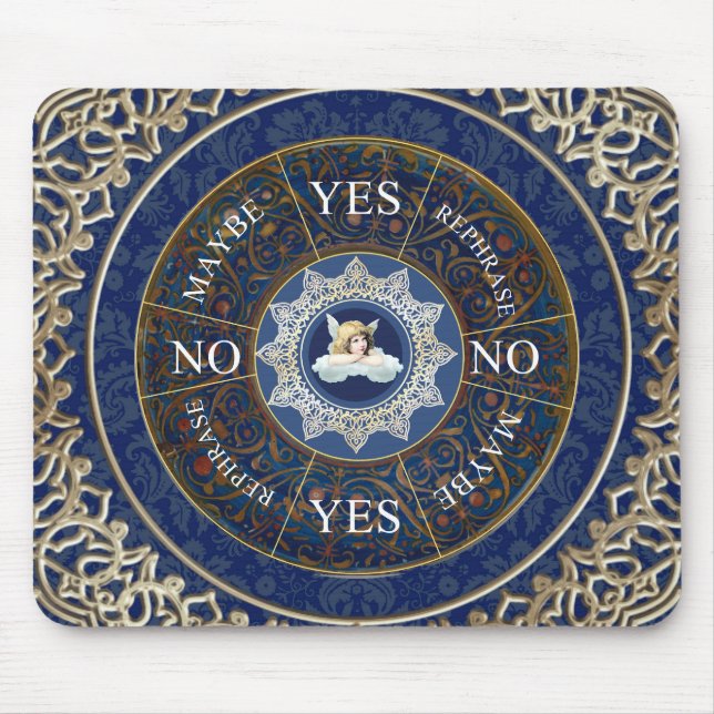 Pendulum Board Chart Divination Game Angel Blue Musmatta (Framsidan)