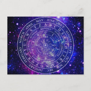 Pendulum Board Chart for Divination Game Lila Vykort