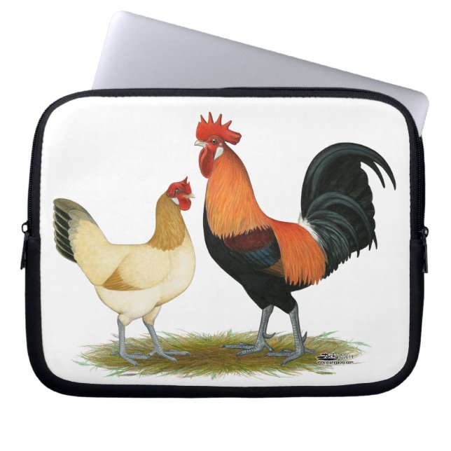 Penedesenca Chickens Laptop Sleeve (Framsidan)