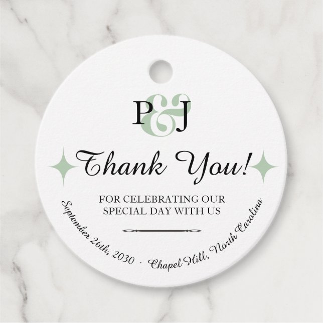 PENELOPE 01 A - Bröllagspresentkort Gåvor Etiketter (Framsida)