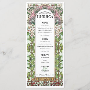 PENELOPE 01 A - Bröllop Drink Menu 1 Meny