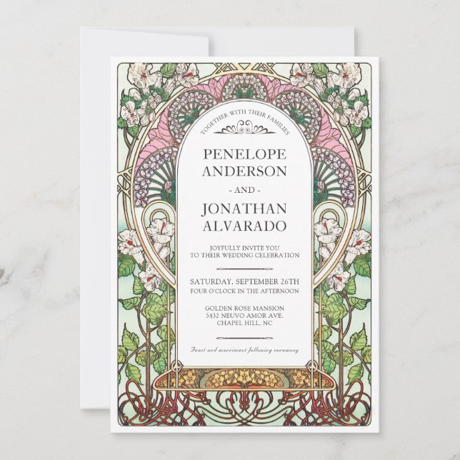 PENELOPE 01 A - Bröllopinbjudan Inbjudningar (Framsida)