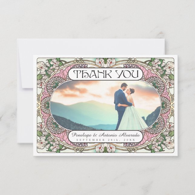 PENELOPE 01 A - Tack för Bröllop-kort Kort (Framsida)