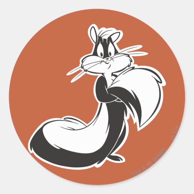 Penelope Grabbing Svan Runt Klistermärke (Framsida)