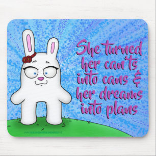 Penelope kaninen, w-/quotemousepad musmatta