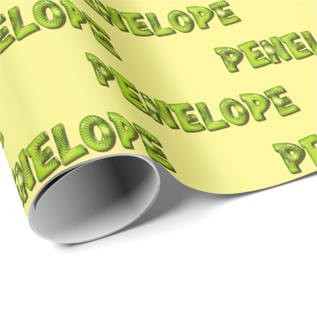 Penelope Kiwi Fruit Geschenk papier Geschenkpapier Presentpapper (Rullad Hörn)