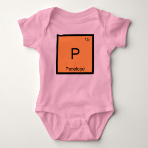 Penelope Namn kemi Inslag Periodic Bord T-shirt