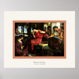 Penelope och friare~en John W.Waterhouse Poster