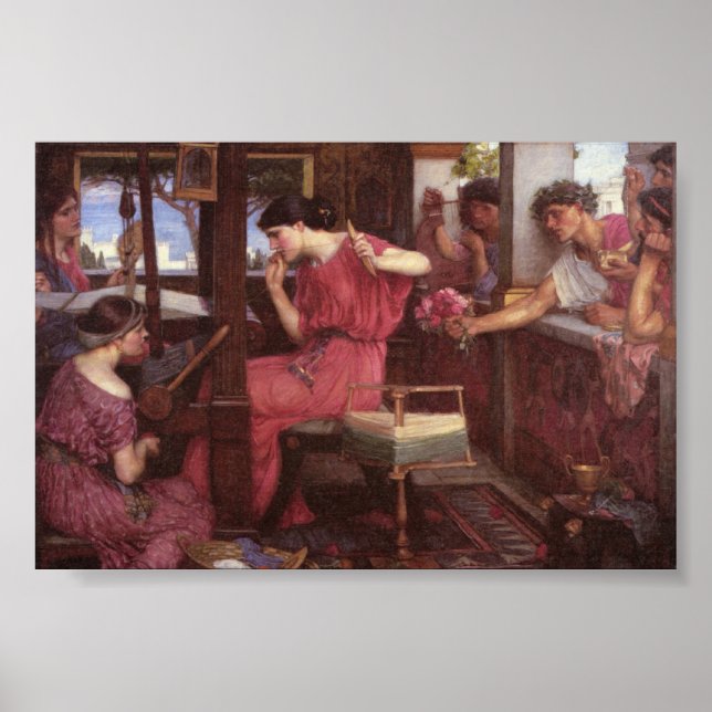 Penelope och hennes Suitors Poster (Framsidan)