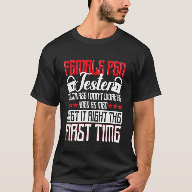 Penetration Tester, Ethical Hacking for A Pen Test T Shirt (Framsida)