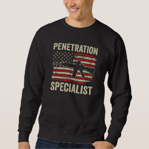 Penetrationsspecialist Ar15 Usa Flag Mans Vape Lång Ärmad Tröja