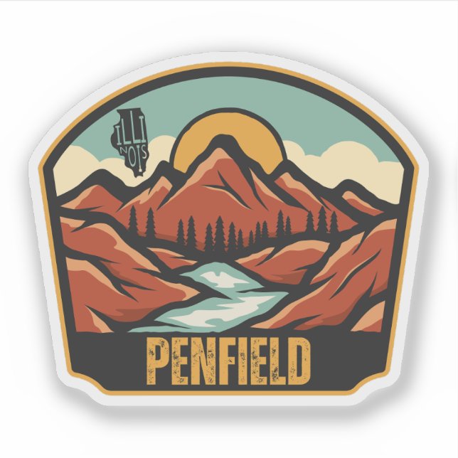 Penfield, Illinois Klistermärken (Framsida)