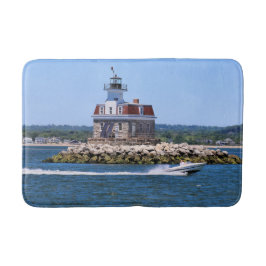 Penfield Reef Lighthouse, Connecticut Bath Mat Badrumsmatta