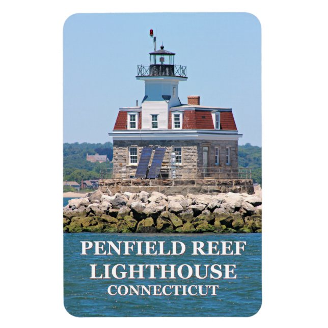 Penfield Reef Lighthouse, Connecticut Flexi Magnet (Vertikal)