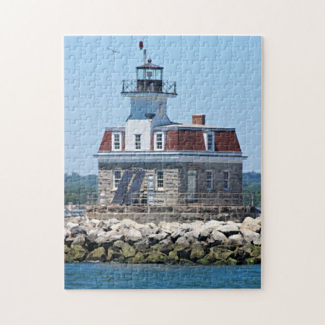 Penfield Reef Lighthouse, Connecticut Puzzle Pussel (Vertikal)