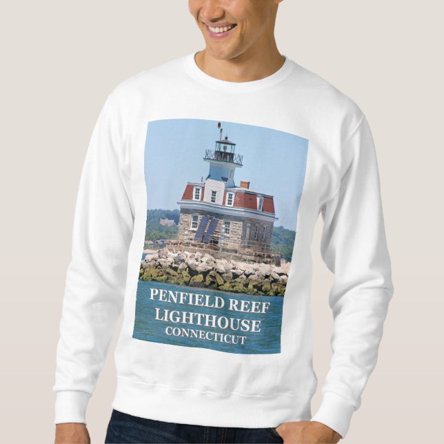 Penfield Reef Lighthouse, Connecticut Sweatshirt (Framsida)