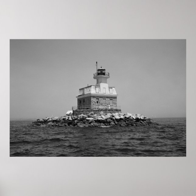 Penfield Reef Lighthouse Poster (Framsidan)