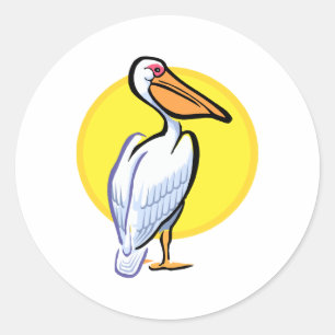 Penga Pelican Runt Klistermärke