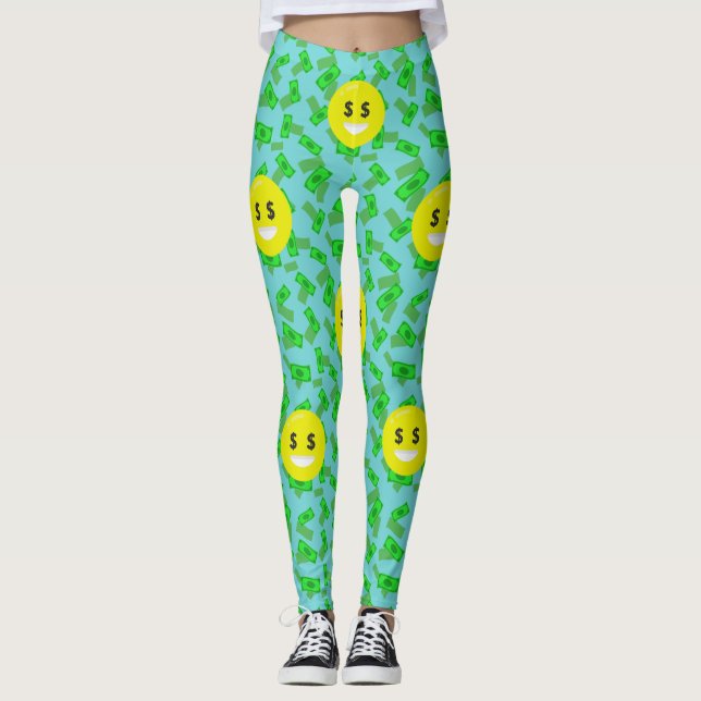 pengaögonade emoji leggings (Framsida)