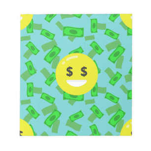 pengaögonkänsel emoji anteckningsblock