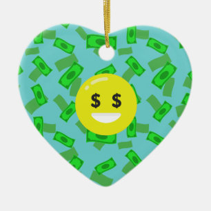 pengaögonkänsel emoji julgransprydnad keramik