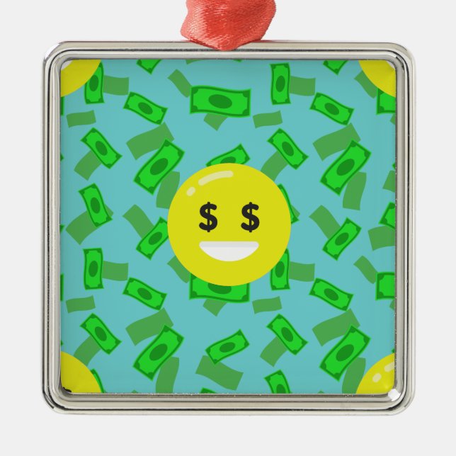 pengaögonkänsel emoji julgransprydnad metall (Framsidan)