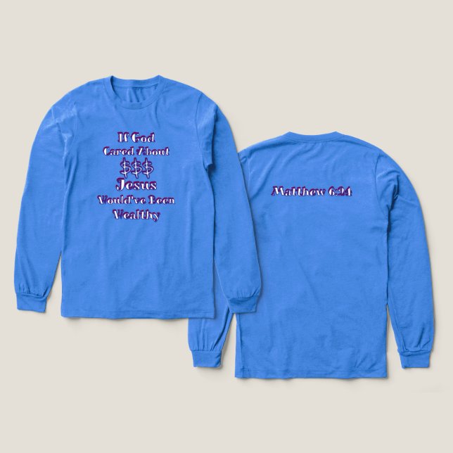 Pengar är inte allt t shirt (Design framsida och baksida)