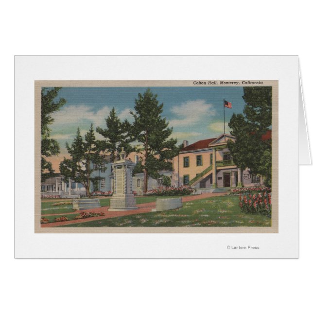 Pengar, CA - Colton Hall View and Grounds Hälsningskort (Framsidan Horizontal)