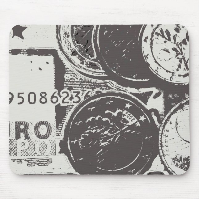 Pengar får världen att gå runt musmatta (Framsidan)