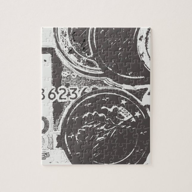 Pengar får världen att snurras runt pussel (Vertikal)