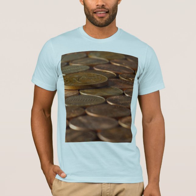 Pengar för encentmyntencentmyntmynt t shirt (Framsida)