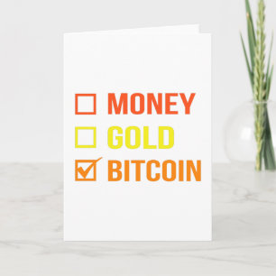 Pengar, Guld eller Bitcoin Kort