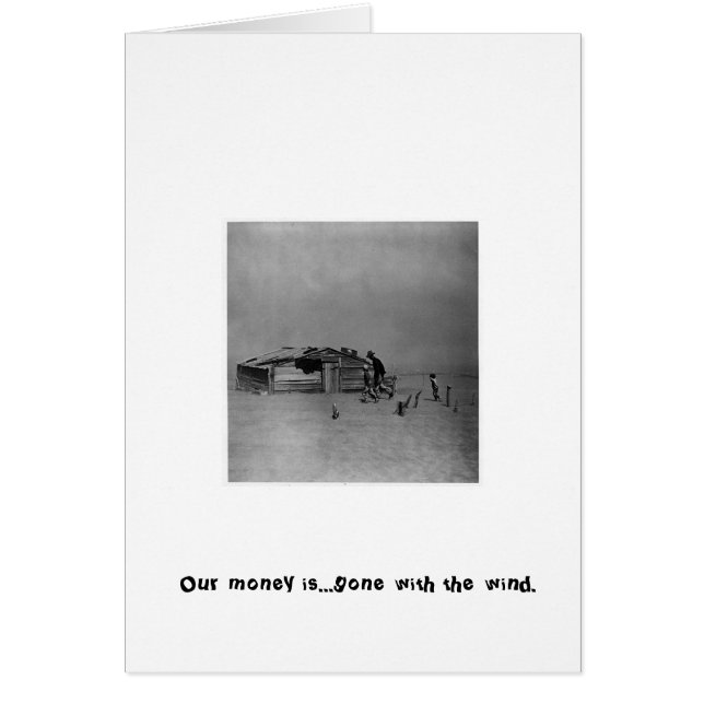 Pengar Hälsningskort (Framsidan)