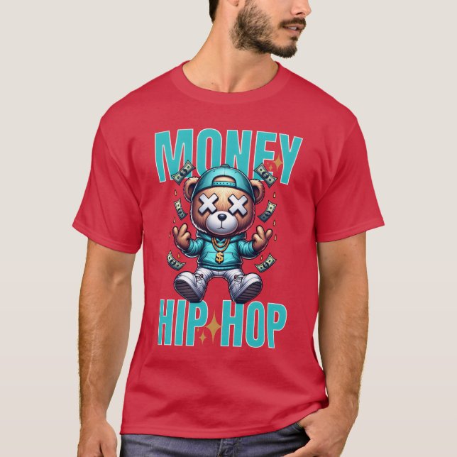 Pengar HipHop retro T Shirt (Framsida)